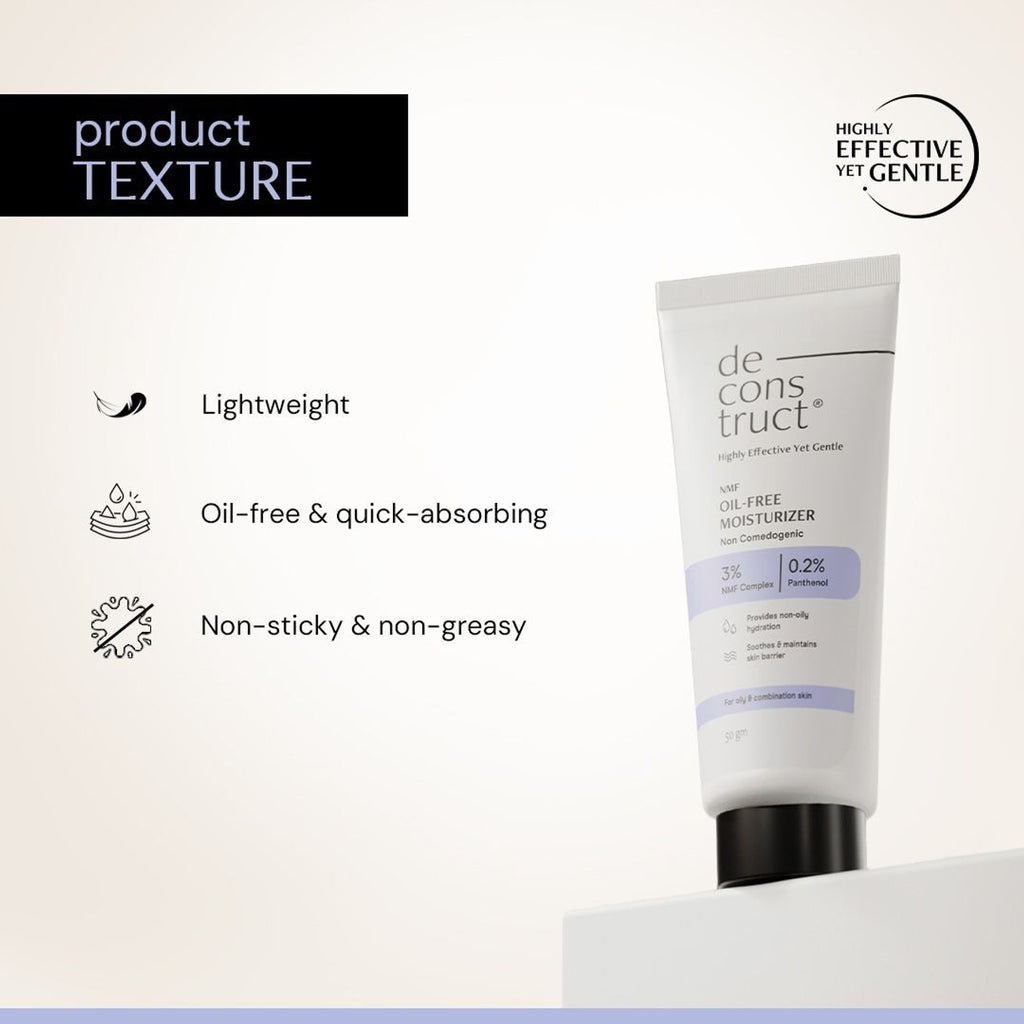 deconstruct Oil-Free Moisturizer | Non Sticky,Fast absorbing |72 Hr Hydration for Oily Skin (50 g)