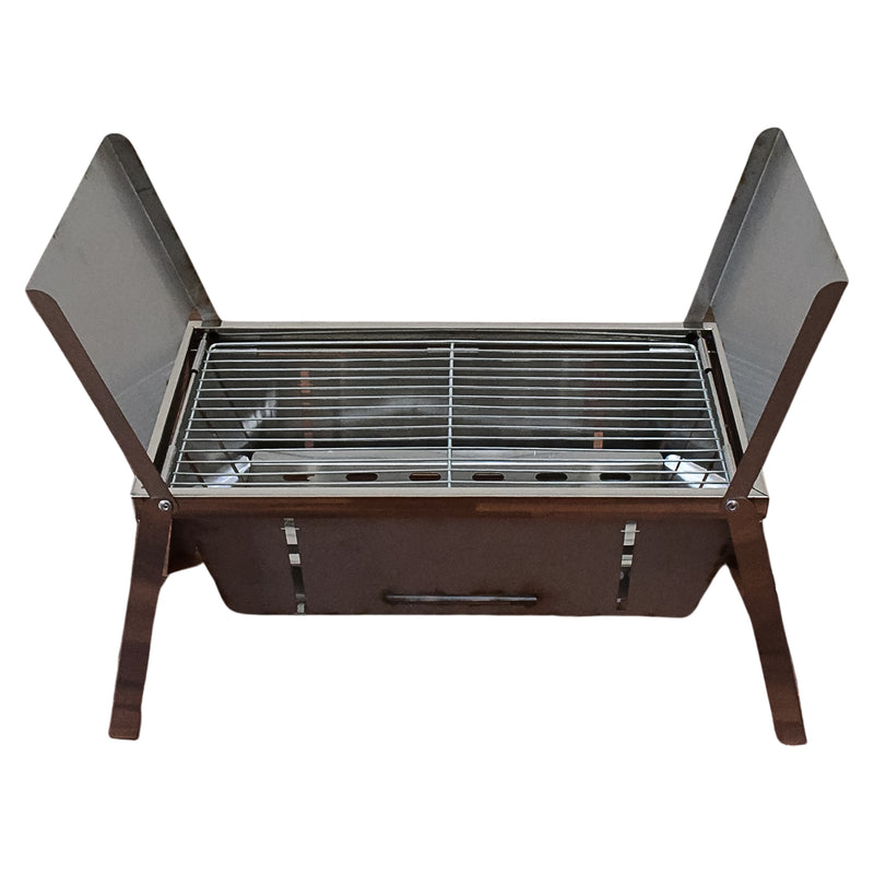 Portable Bbq Barbecue Grill Stainless Steel Folding Charcoal Grill